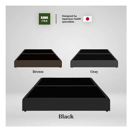 ที่นอนสปริง 3.5 ฟุต KAWA รุ่น OITA SHI+JUNKO พร้อมฐานเตียง JUNKO สีดำ_5