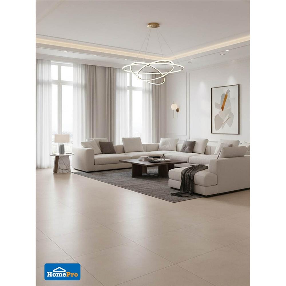 กระเบื้องพื้น 60x60 ซม. TARA ไลน์เนอร์ แอมเบอร์ ครีม A 1.44 ตร.ม.