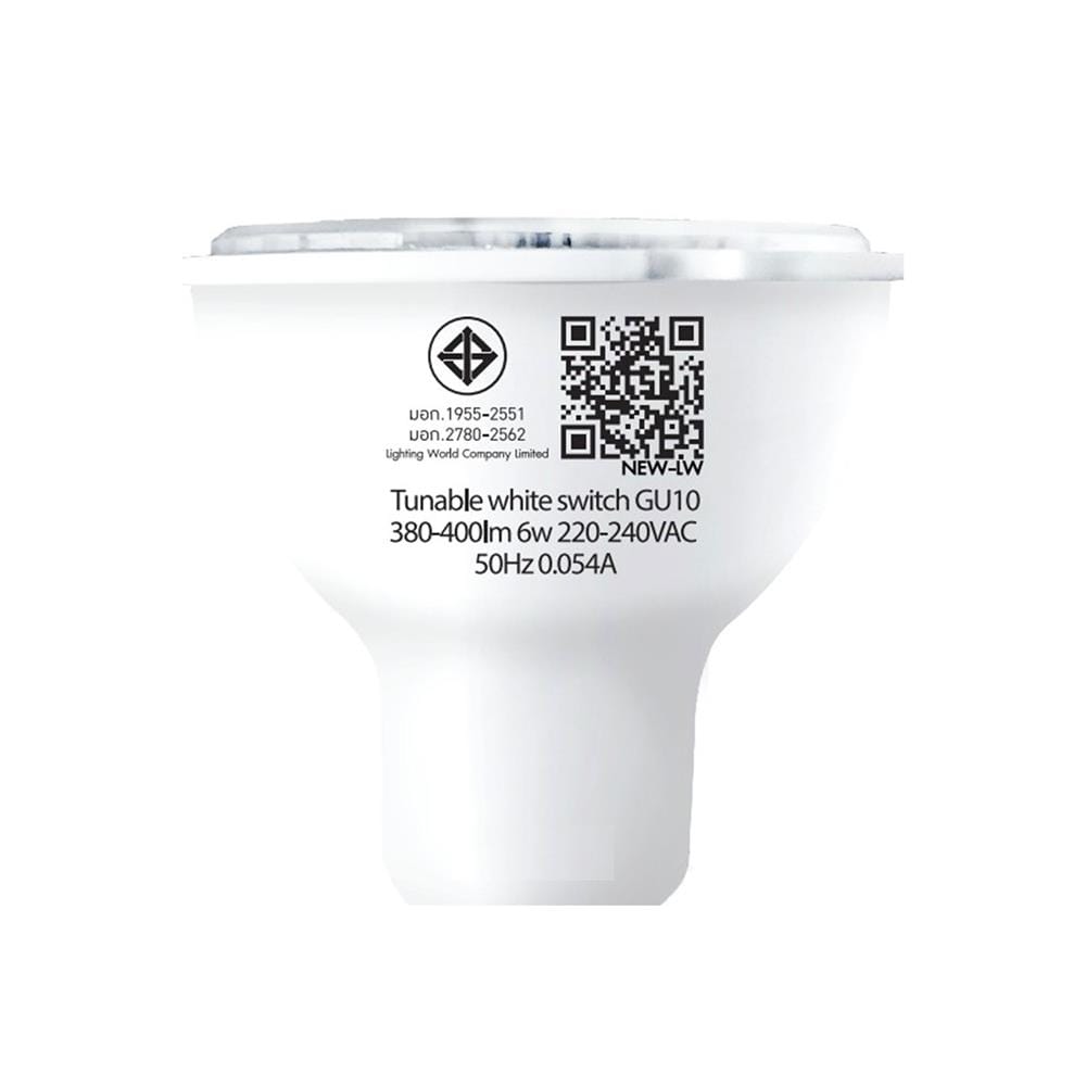 หลอดไฟแอลอีดี LUMAX MR16/PAR 6 วัตต์ DAYLIGHT/COOL WHITE/WARM WHITE GU10