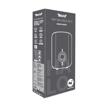 เครื่องทำน้ำอุ่น TECNOPLUS HALO 4500 วัตต์ สีดำ_3