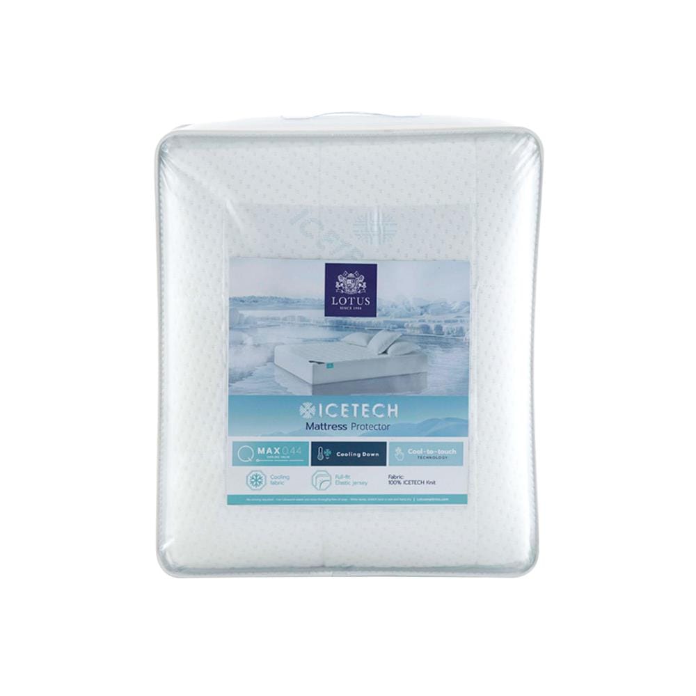 ผ้ารองกันเปื้อน TWIN SIZE LOTUS ICETECH สี WHITE