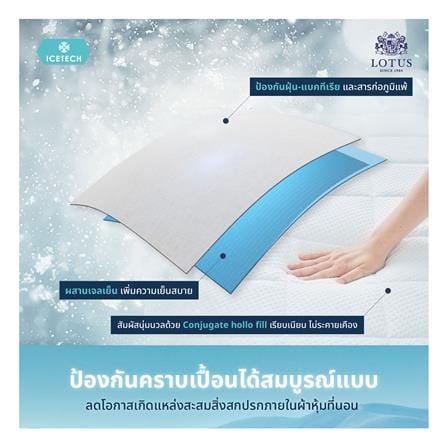 ผ้ารองกันเปื้อน TWIN SIZE LOTUS ICETECH สี WHITE_11
