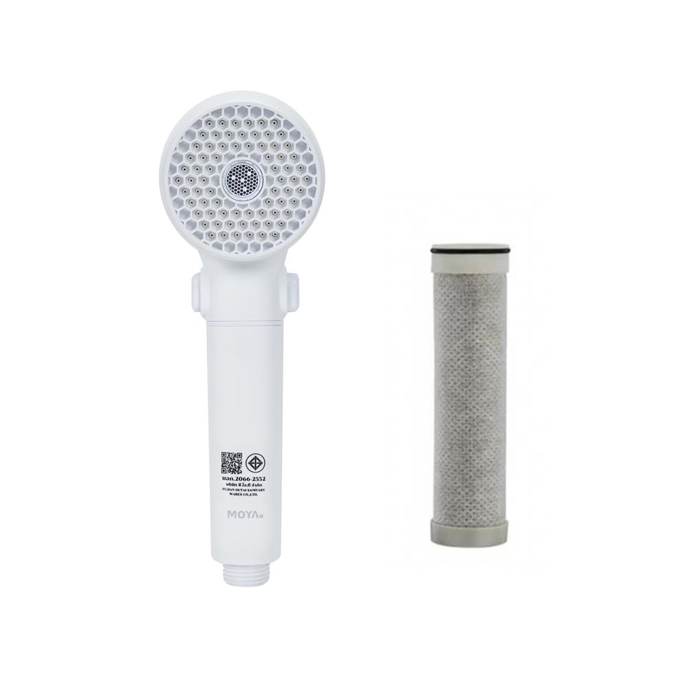 ฝักบัวสายอ่อน 2 ระดับ MOYA K2100499 สีขาว