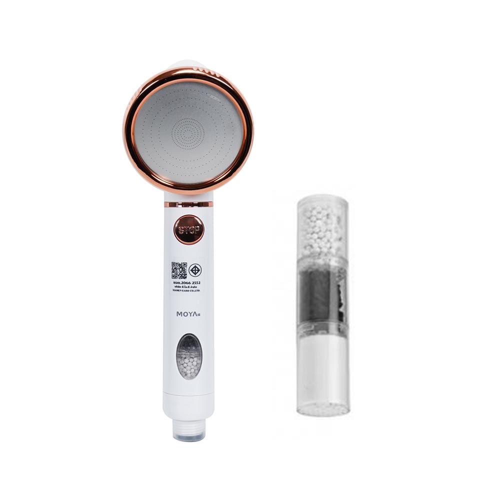 ฝักบัวสายอ่อน 3 ระดับ MOYA K2100489 สีขาว-ชมพู