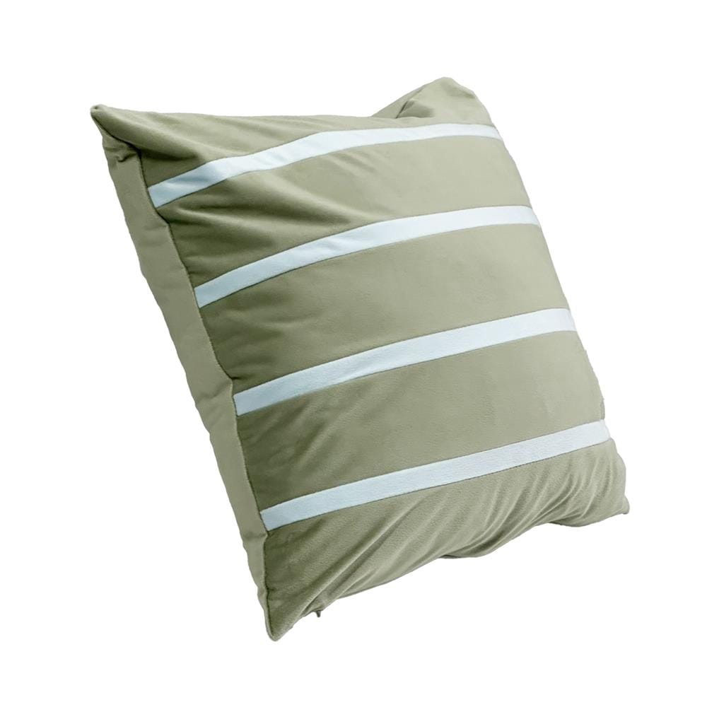 หมอนอิง HOME LIVING STYLE STRIPY 18x18 นิ้ว สีเขียว