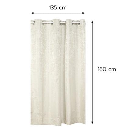 ผ้าม่าน EYELET HOME LIVING STYLE CRUSTAL UV 135X160 ซม. สีครีม_6