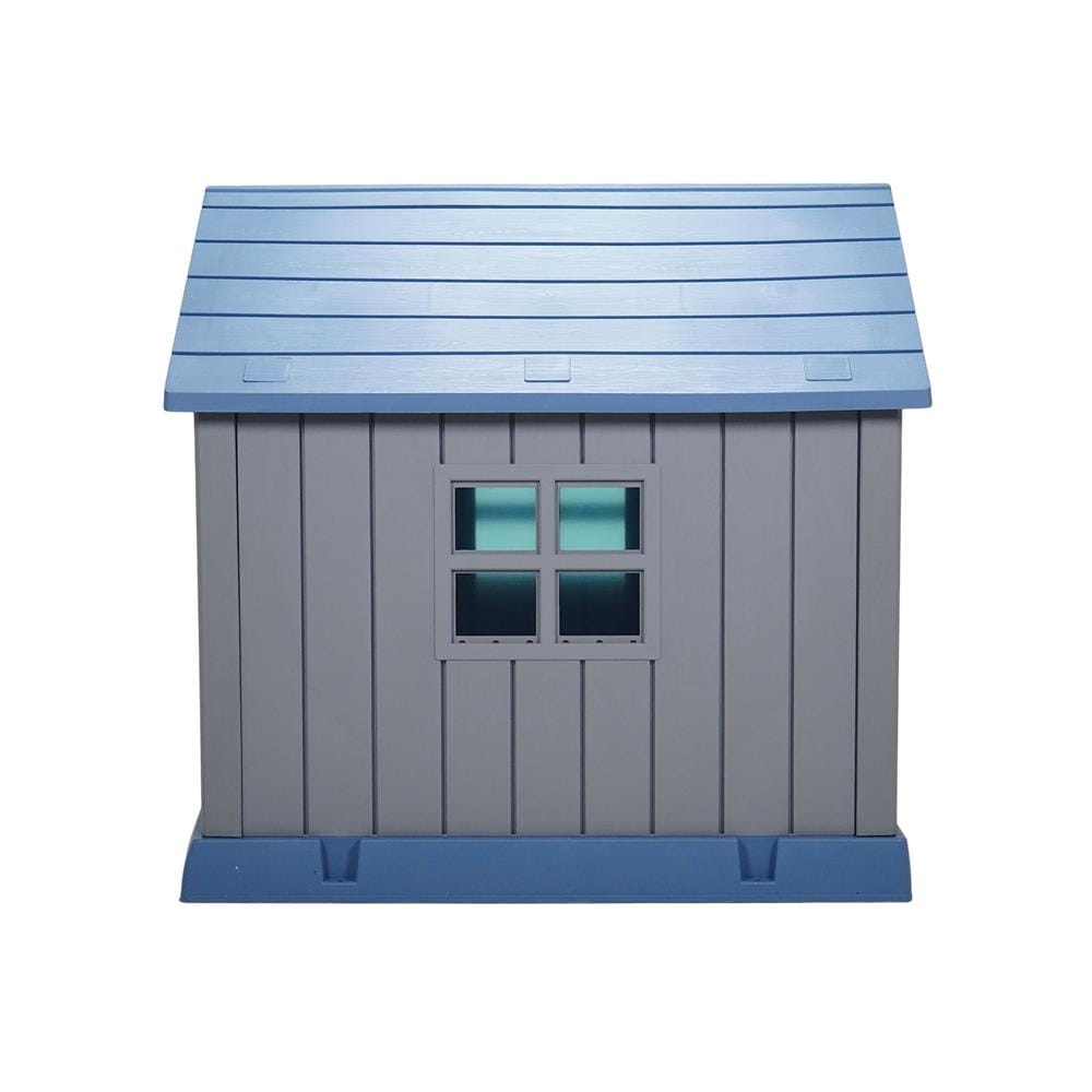 บ้านสัตว์เลี้ยง DPETT HOMEY HOUSE สีเทา-ฟ้า