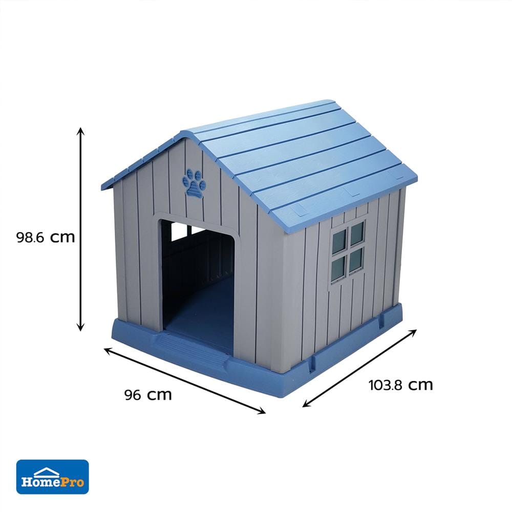 บ้านสัตว์เลี้ยง DPETT HOMEY HOUSE สีเทา-ฟ้า