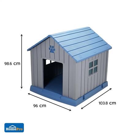บ้านสัตว์เลี้ยง DPETT HOMEY HOUSE สีเทา-ฟ้า_5