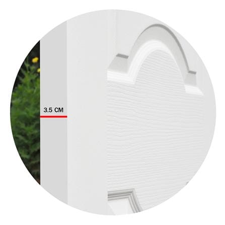 ประตูภายใน HDF ไม่เจาะลูกบิด METRO PISA 203 สุพรรณพฤกษ์ 90x200 ซม. สีรองพื้น_4