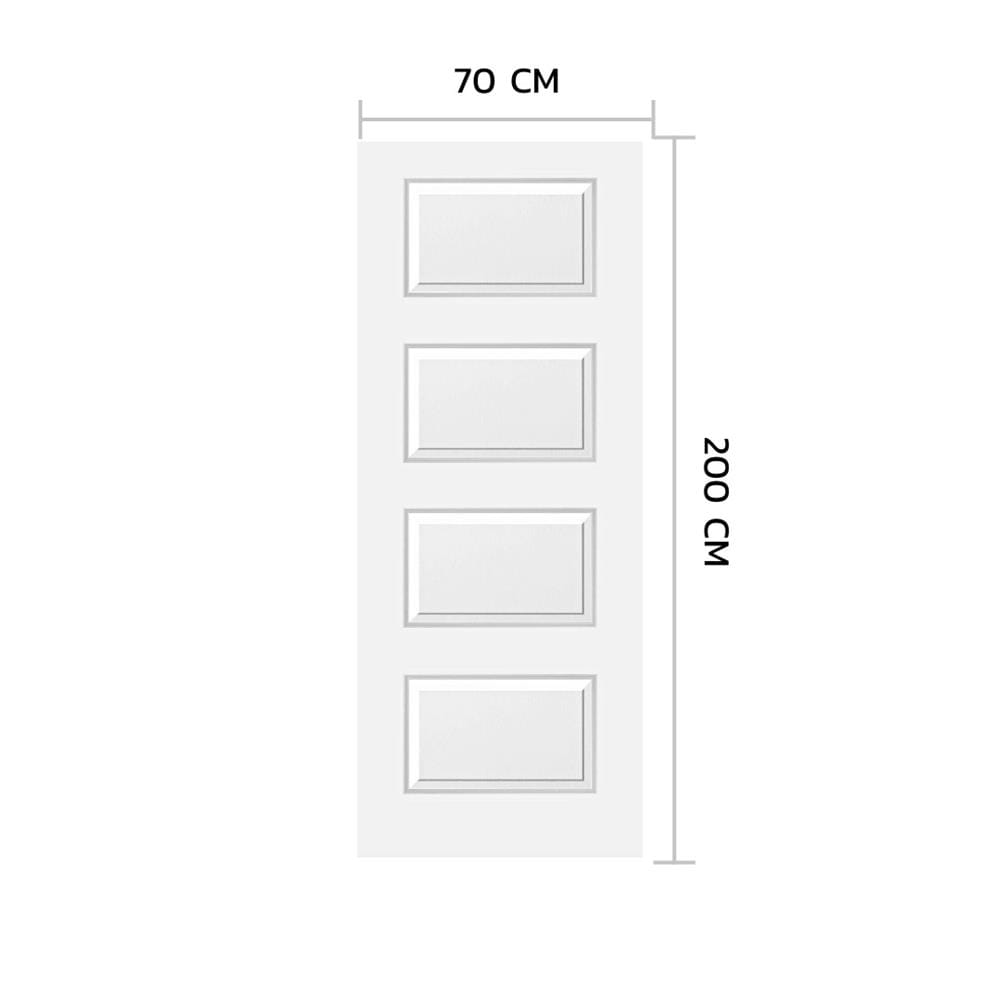 ประตูภายใน HDF ไม่เจาะลูกบิด METRO PARMA 404 ประกายพฤกษ์ 70x200 ซม. สีรองพื้น