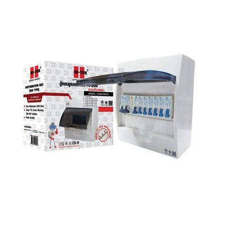 ชุดตู้คอนซูมเมอร์ยูนิต 10 ช่อง พร้อมเมนและกันดูด RCBO 50 แอมป์ HI-TEK_2