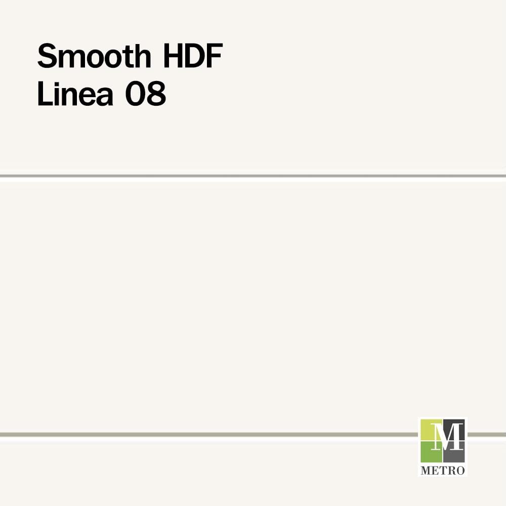 ประตูภายใน HDF ไม่เจาะลูกบิด METRO LINEA 08 90x200 ซม. สีรองพื้น