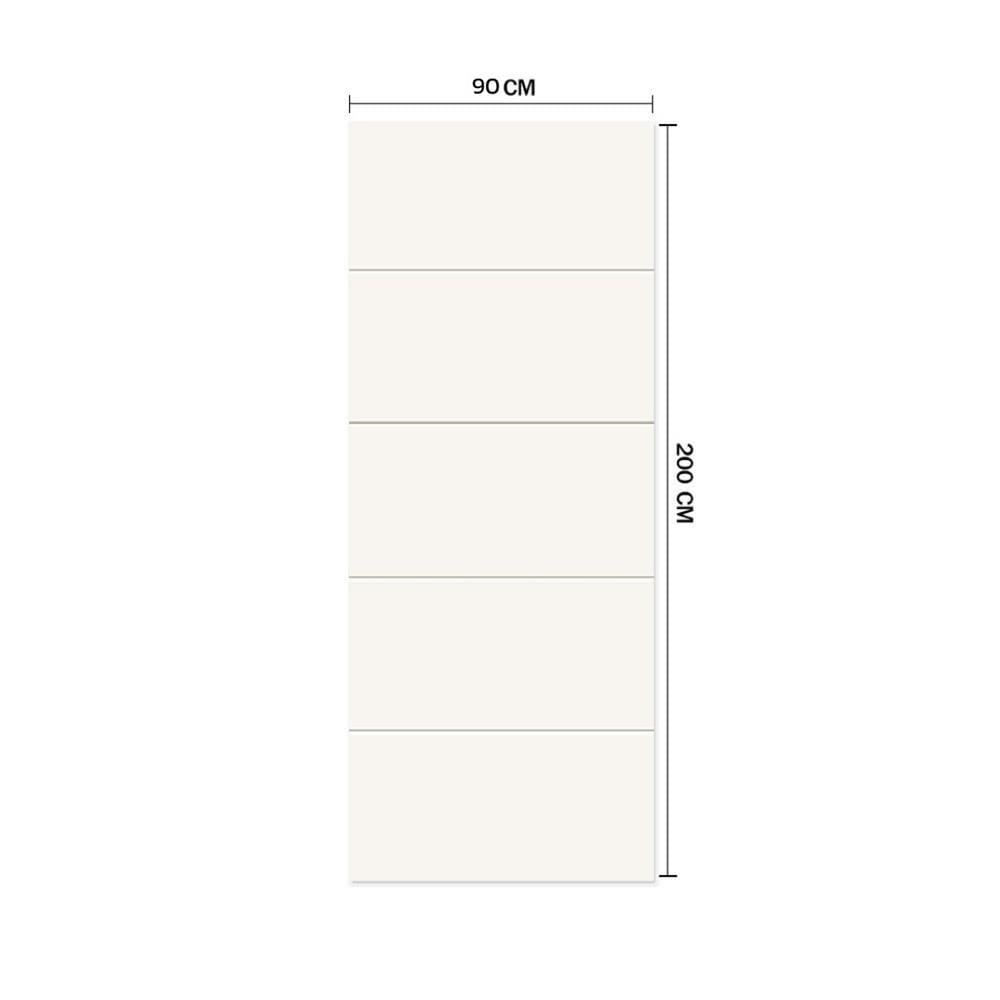 ประตูภายใน HDF ไม่เจาะลูกบิด METRO LINEA 08 90x200 ซม. สีรองพื้น