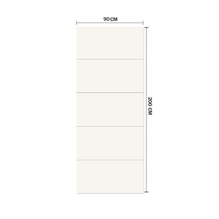 ประตูภายใน HDF ไม่เจาะลูกบิด METRO LINEA 08 90x200 ซม. สีรองพื้น_3