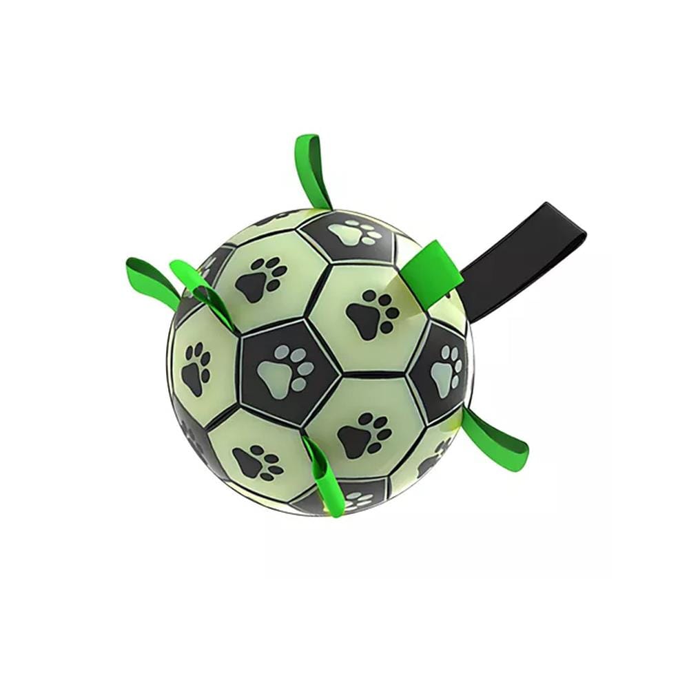 ของเล่นสุนัข MOMOVIDA LUMINOUS FOOTBALL DT-8 สีเขียว