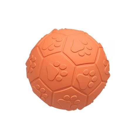 ของเล่นสุนัข MOMOVIDA RUBBER FOOTBALL DT-15 สีส้ม_0