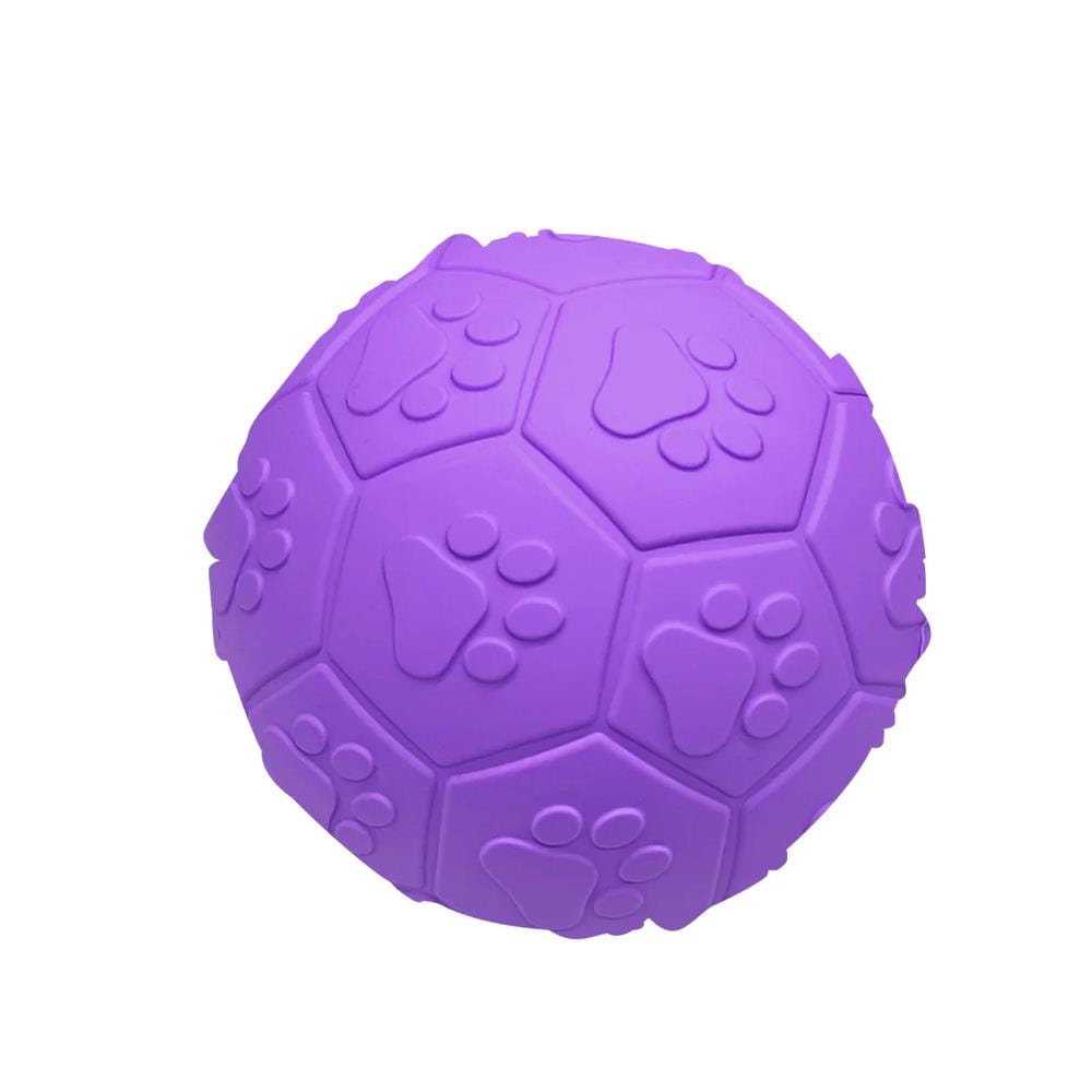 ของเล่นสุนัข MOMOVIDA RUBBER FOOTBAL DT-15L สีม่วง
