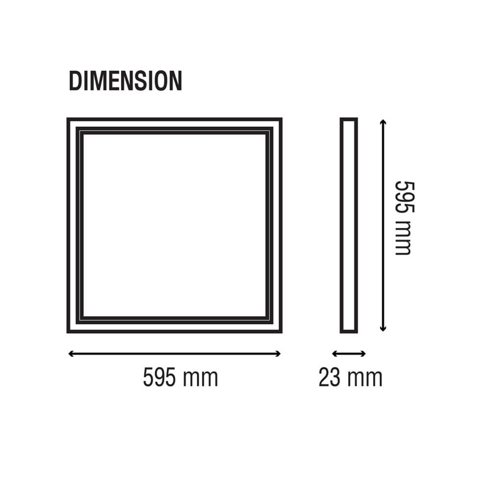 โคมฝังฝ้า LED RACER PANEL ULTRA GLOW 42 วัตต์ 60X60 ซม. DAYLIGHT