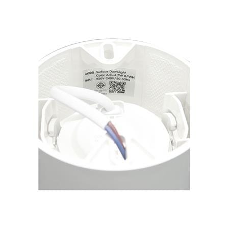 ดาวน์ไลท์ LED RACER ADJUST 4 นิ้ว 7 วัตต์ DAYLIGHT/COOL WHITE/WARM WHITE สีขาว_6