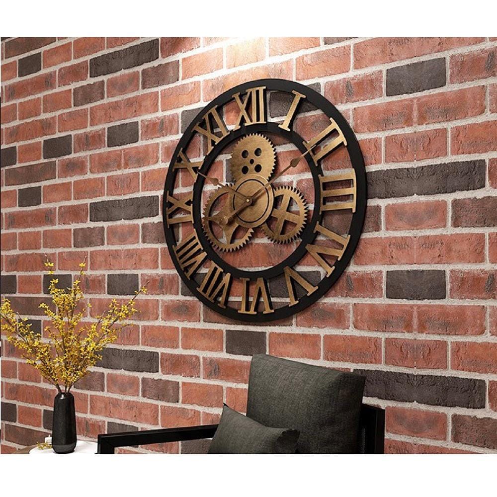 นาฬิกาแขวน INTERY C1038C012_09 19.68 นิ้ว สีทอง/ดำ