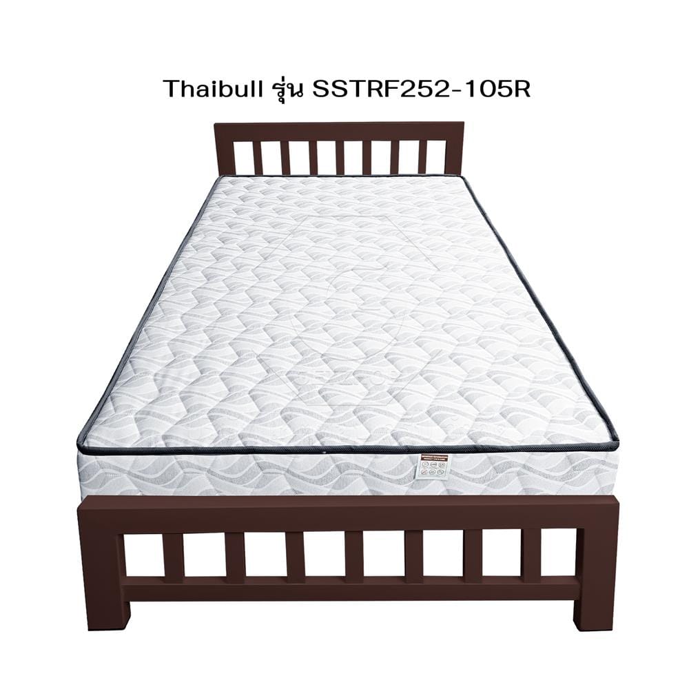 เตียงเหล็ก 3.5 ฟุต THAIBULL SSTRF252-105R สีน้ำตาล