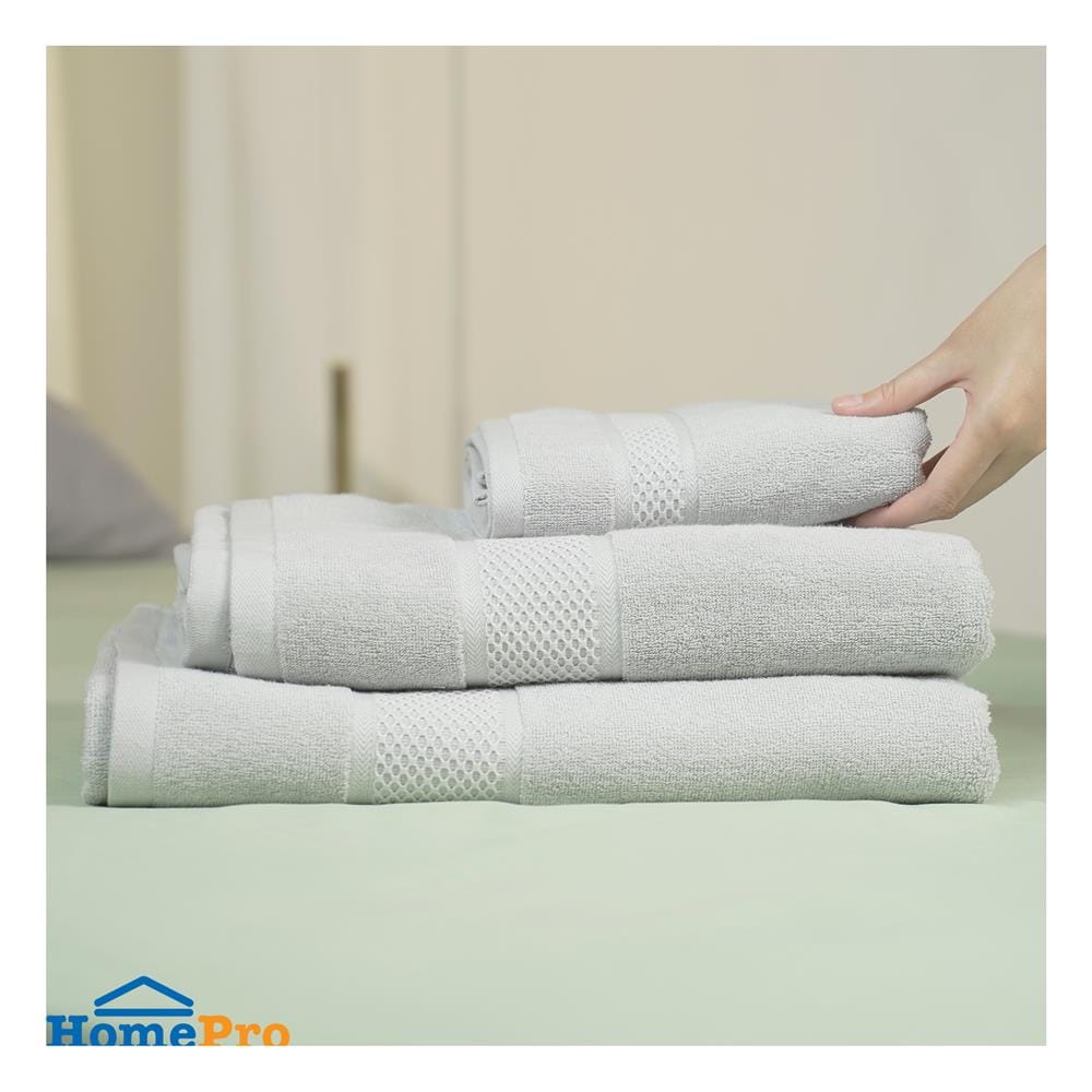ผ้าขนหนู HOME LIVING STYLE GRACIAS 16x32 นิ้ว สี GREY