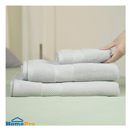 ผ้าขนหนู HOME LIVING STYLE GRACIAS 16x32 นิ้ว สี GREY_6