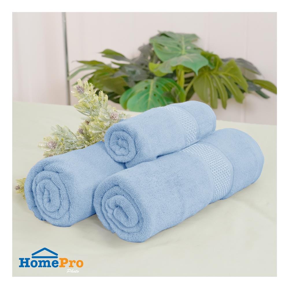 ผ้าขนหนู HOME LIVING STYLE GRACIAS 27x54 นิ้ว สี BLUE