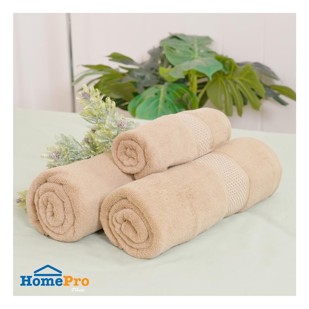 ผ้าขนหนู HOME LIVING STYLE GRACIAS 30x60 นิ้ว สี BROWN