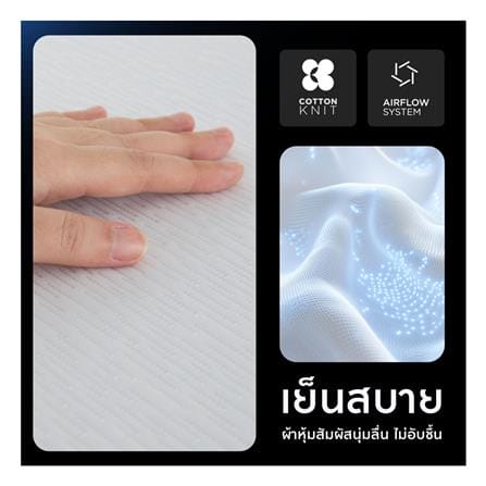 ที่นอนไฮบริด 5 ฟุต สุญญากาศ MIDAS รุ่น LUMA COMFY พร้อมหมอนหนุน 2 ใบ_10