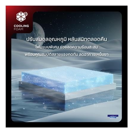 ที่นอนโฟม 5 ฟุต สุญญากาศ MIDAS รุ่น LUMA ULTRA พร้อมหมอนหนุน 2 ใบ_7