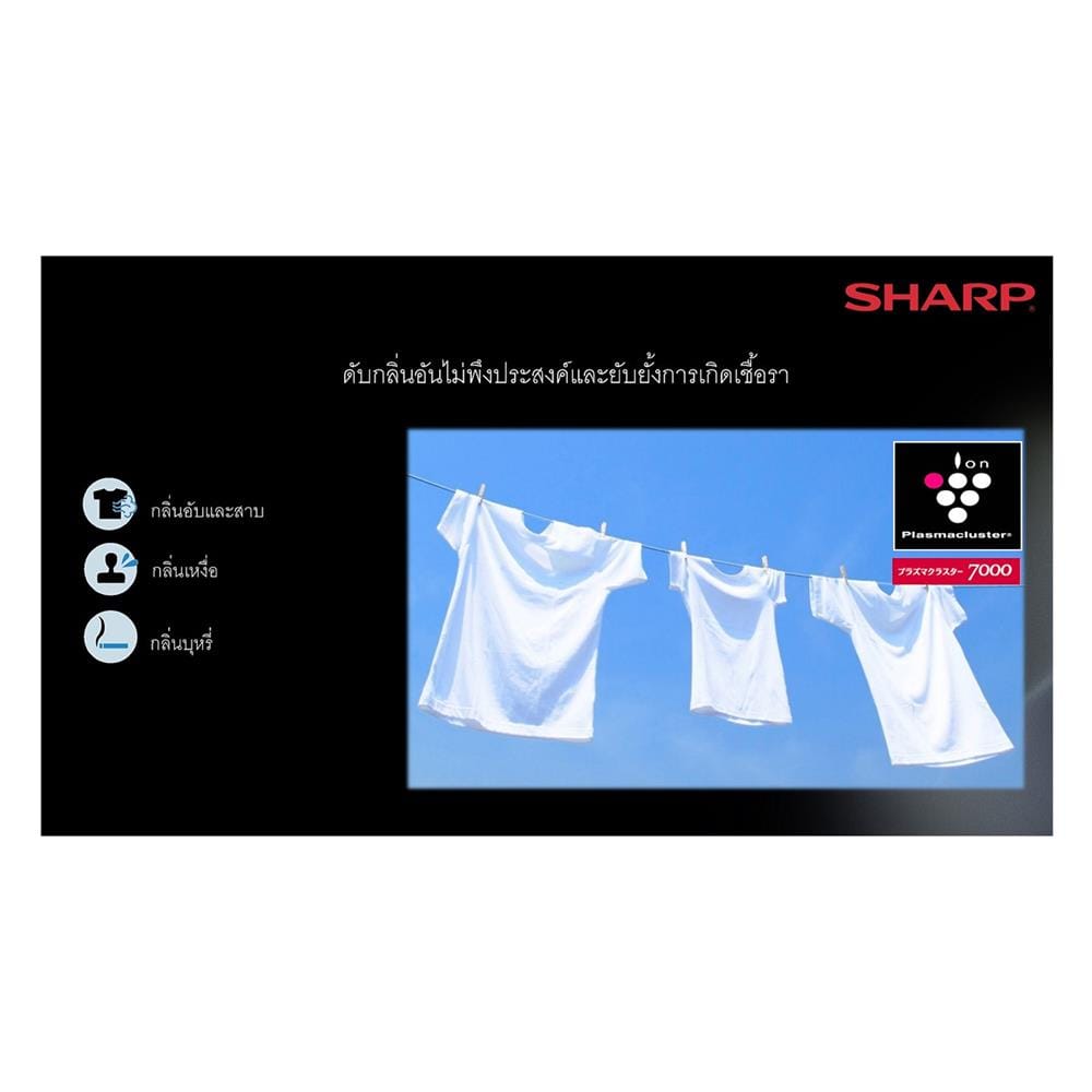 เครื่องลดความชื้น 77 ตร.ม. SHARP DW-T30FB-H สีดำ (4.5 ลิตร)