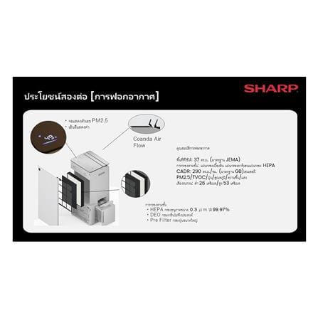 เครื่องลดความชื้น 77 ตร.ม. SHARP DW-T30FB-W สีขาว (4.5 ลิตร)_12