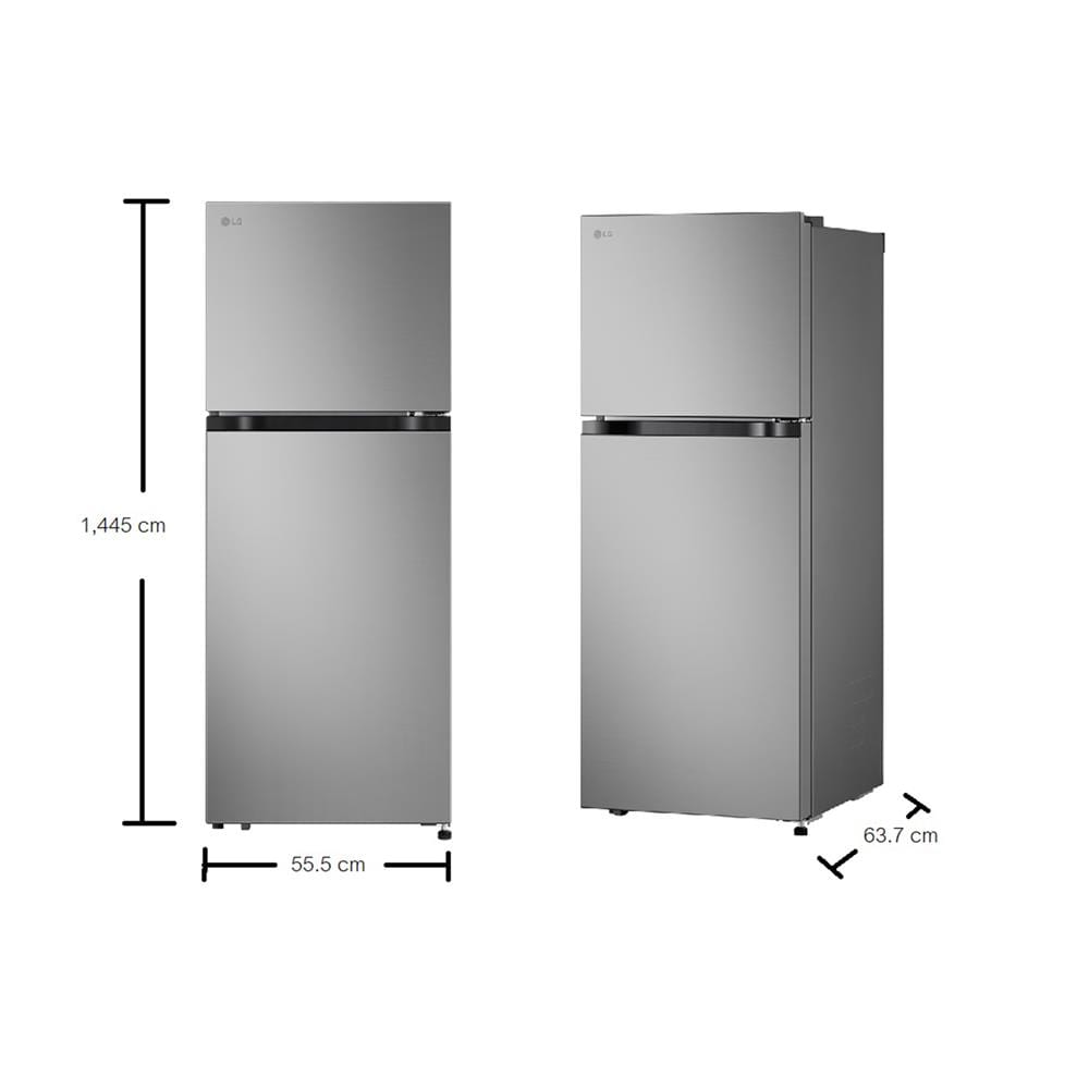 ตู้เย็น 2 ประตู LG GN-B212PFNF.APYPLMT 7.7 คิว สีเงิน