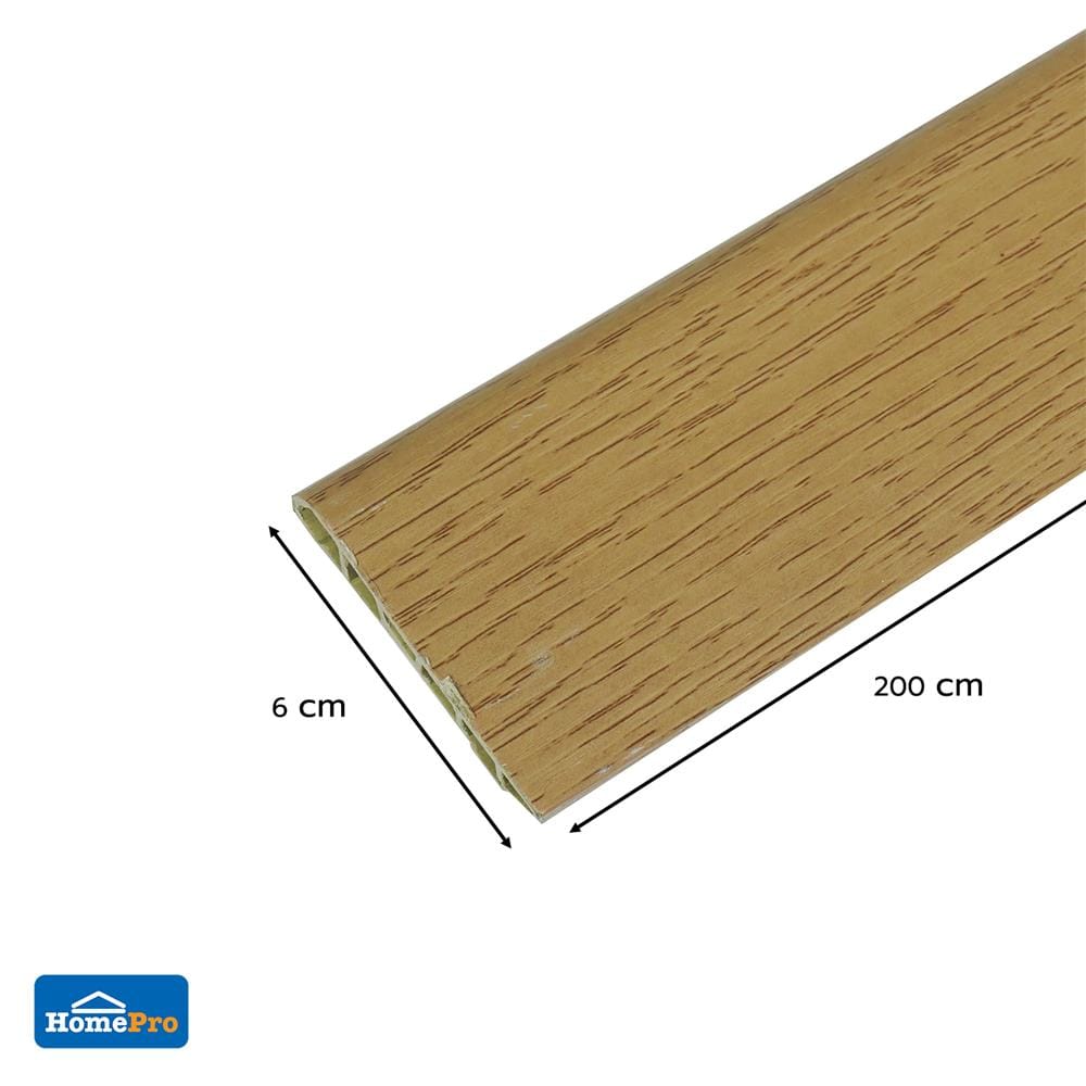 บัวพื้น PVC TARA 6x200x1.2 ซม. สีเบจ