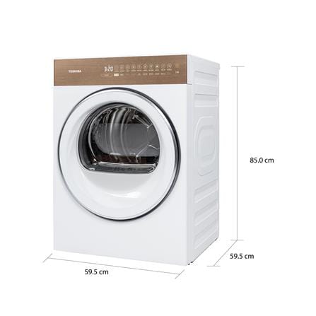เครื่องอบผ้าฝาหน้า TOSHIBA TD-T37BS90HWT(WT) 8 กก. HEAT PUMP สีขาว_5