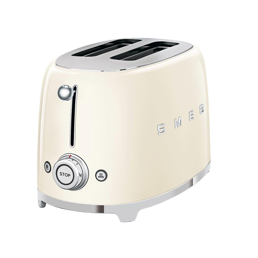 ชุดเซ็ตกาต้มน้ำและเครื่องปิ้งขนมปัง SMEG KLF03CREU+TSF01CREU สีครีม