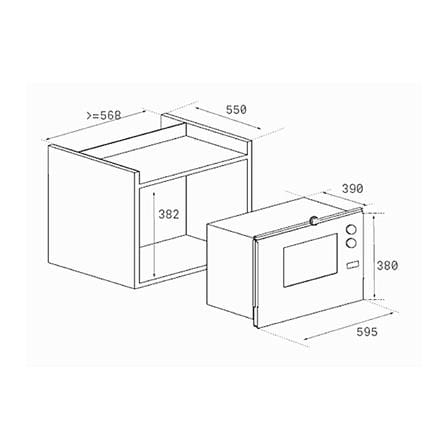 ไมโครเวฟฝังดิจิตอล TEKA ML 825 BK FULLY GLASS_3