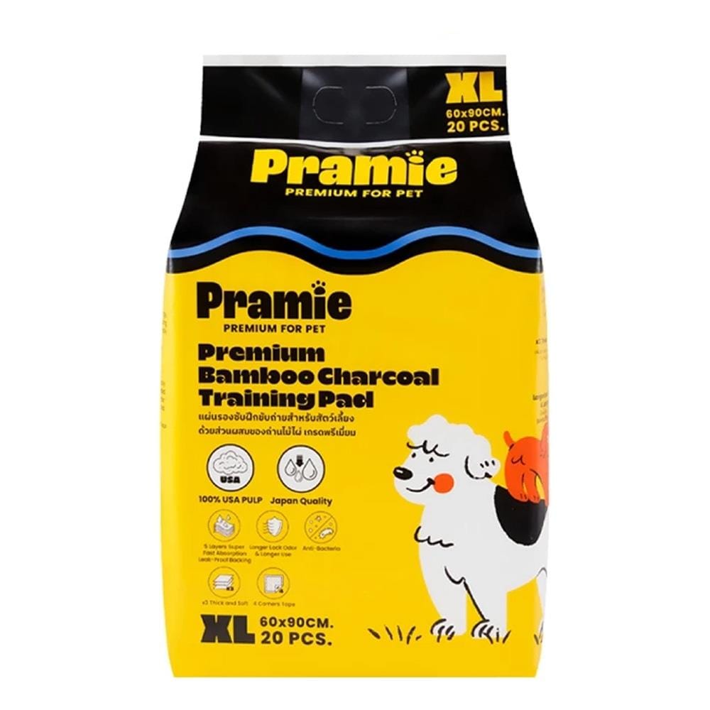 แผ่นรองซับ PRAMIE BAMBOO CHARCOAL PAD SIZE XL (20 แผ่น)