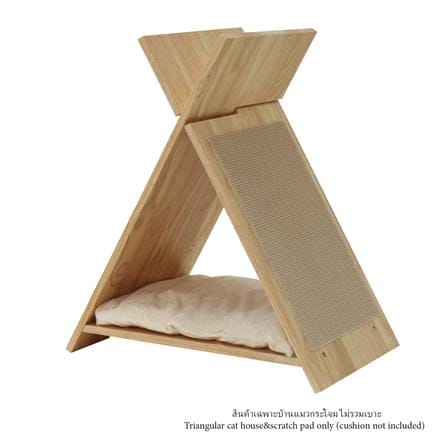บ้านแมวทรงกระโจมพร้อมที่ลับเล็บ LUVORA CATHOME05W_0
