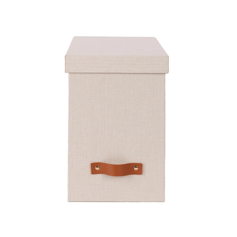 กล่องผ้ามีฝา STACKO COZY 18x31.7x26.5 ซม. สีเบจ