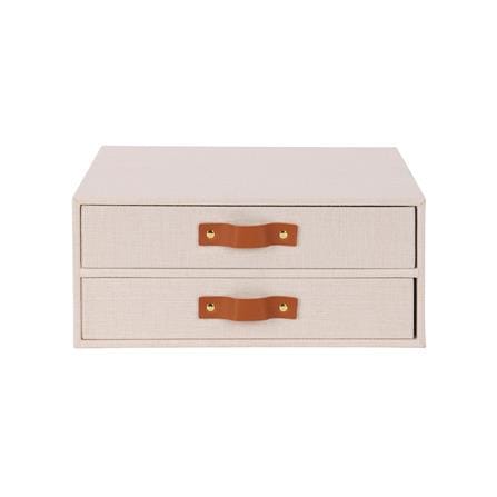 กล่องผ้า 2 ชั้น STACKO COZY 33x25.5x14.2 ซม. สีเบจ_1