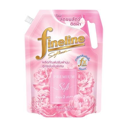 น้ำยาปรับผ้านุ่ม FINELINE PREMIUM SOFT 1 ลิตร กลิ่นฟลัฟฟี่ เลิฟ_0