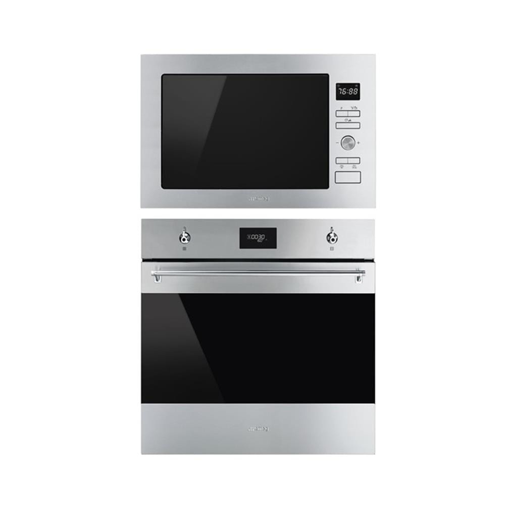 ไมโครเวฟฝัง+เตาอบฝัง SMEG FMI425X+SF6301TVX