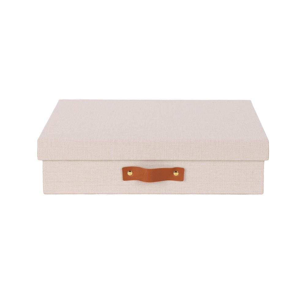 กล่องผ้า 1 ชั้น STACKO COZY 33x25.5x8.5 ซม. สีเบจ