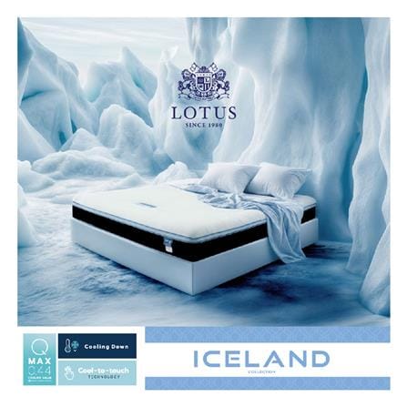 ที่นอนไฮบริด 5 ฟุต LOTUS รุ่น ICELAND พร้อมหมอนหนุน 2 ใบ_4