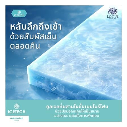 ที่นอนไฮบริด 5 ฟุต LOTUS รุ่น ICELAND พร้อมหมอนหนุน 2 ใบ_11