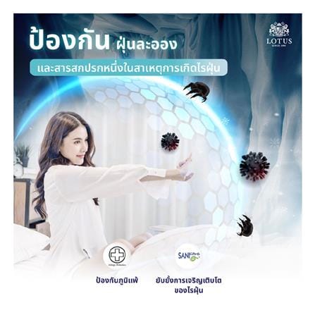 ที่นอนไฮบริด 5 ฟุต LOTUS รุ่น ICELAND พร้อมหมอนหนุน 2 ใบ_12