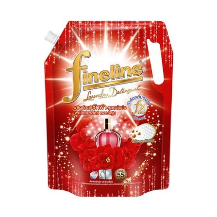 น้ำยาซักผ้าสูตรเข้มข้น FINELINE DELUXE PERFUME 1.25 ลิตร สีแดง_0